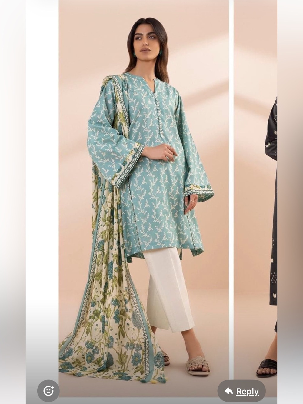 Sapphire printed lawn 2pcs